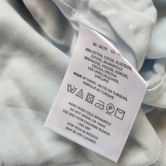 Anthropologie Akemi + Kin Luria Midi Striped Skirt Pockets Retro Size XS Linen - Picture 6 of 8